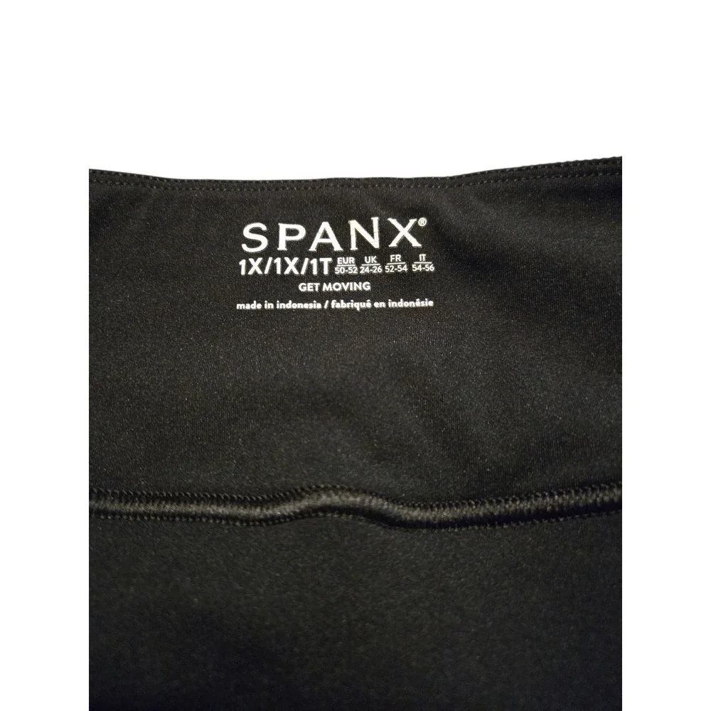 Spanx‎ Contour Rib Front Slit Skort 1X Black Skort EUC Black Athletic
